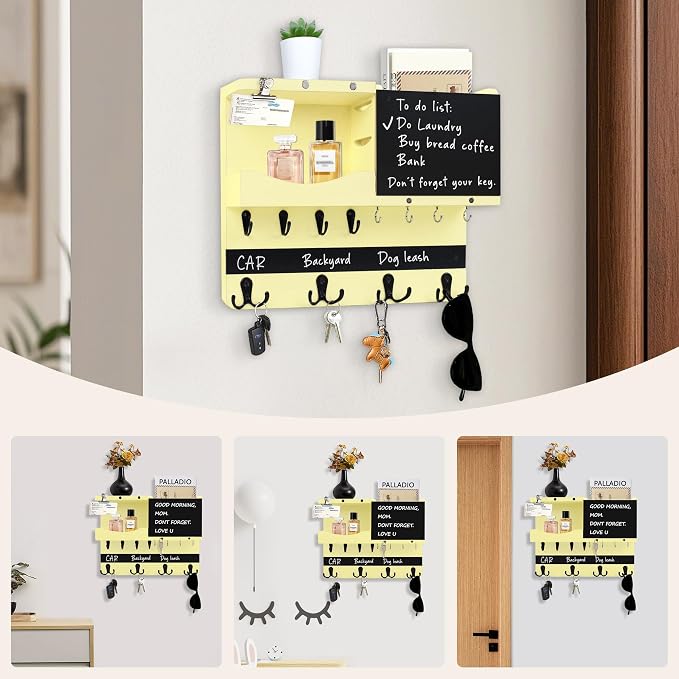 Key Holder for Wall Mount, Farmhouse Mail and Key Holder for Wall Hanger - Image 8