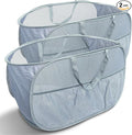 Collapsible Laundry Baskets 2 Pack, Mesh Pop Up Hamper by NairSnow