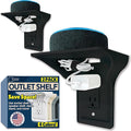 BeraTek Power Perch Wall Outlet Shelf | Declutter & Reclaim Counter Space | by StorageTheory