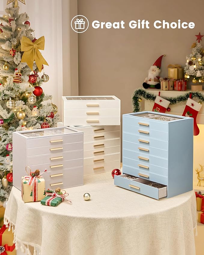 Lolalet Jewelry Box Organizer, 4-Layer Jewelry Organizers and Storage Case - Image 7