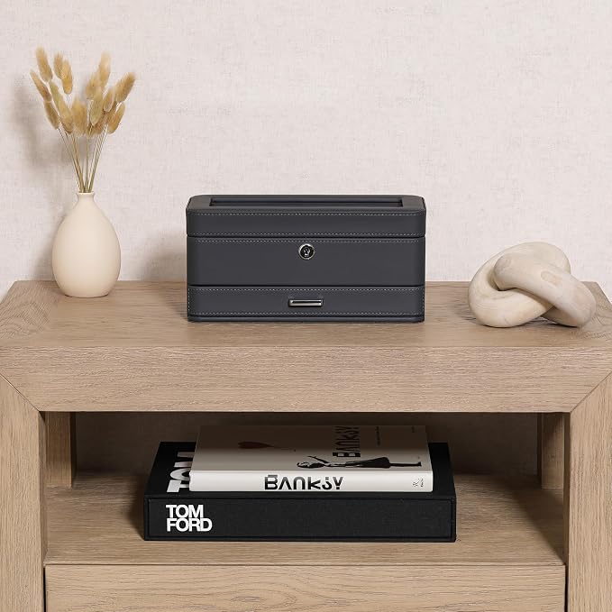 ROTHWELL 4 Slot Leather Watch Box - Image 3