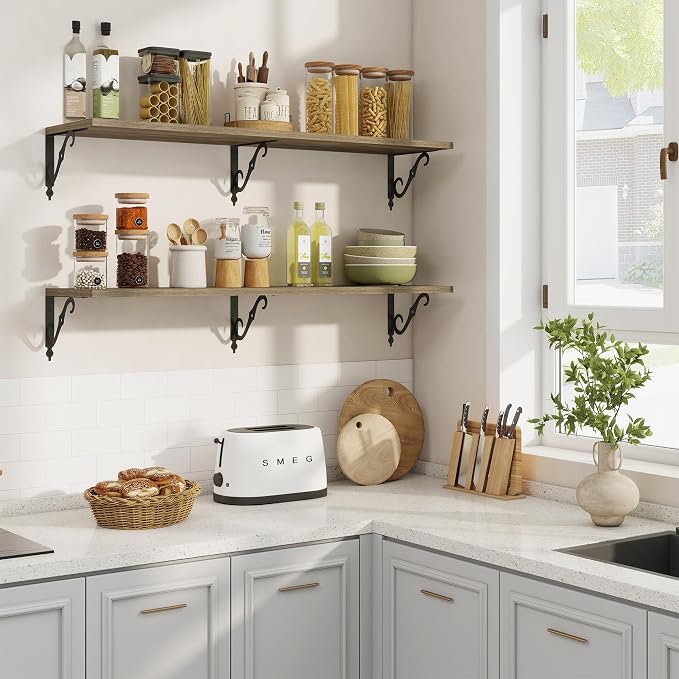 RICHFOCUS 12 Inch Deep Floating Shelves - Image 2