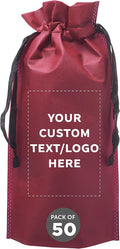 DISCOUNT PROMOS Non-Woven Vineyard Two Bottle Wine Bags by DISCOUNTPROMOS