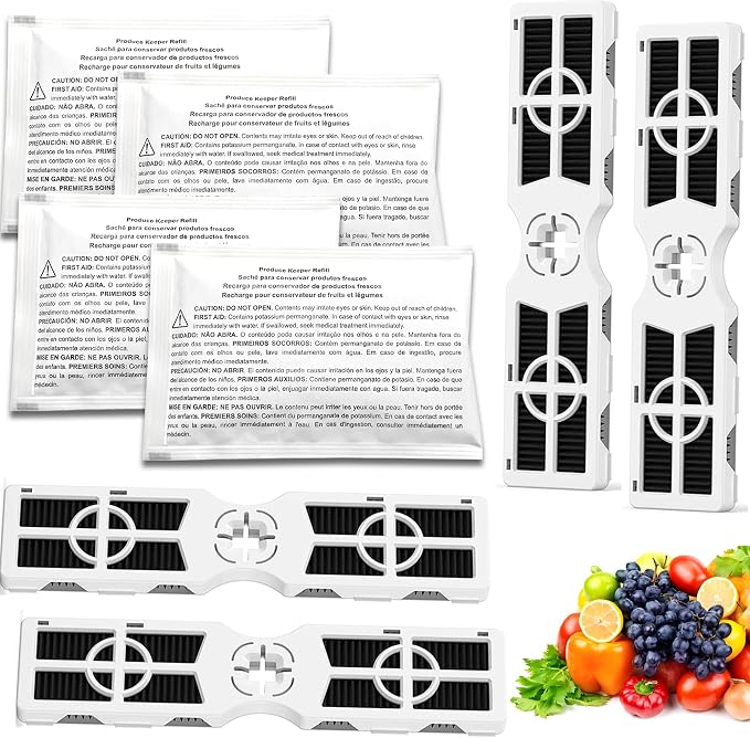 4 Pack Replacements for Frigidaire FRPAPKRF2PK FRPAPKRF Pure Air Produce Keeper by LeoTube