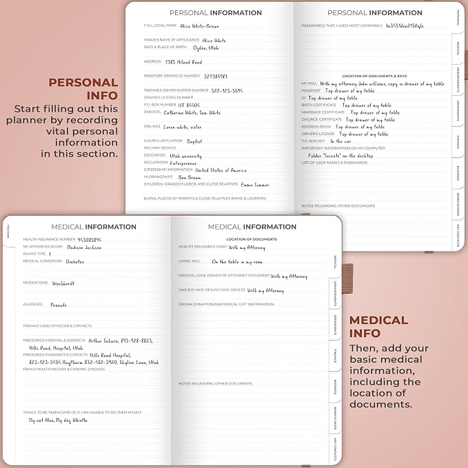 Clever Fox End of Life Planner – Final Arrangements Organizer - Image 3