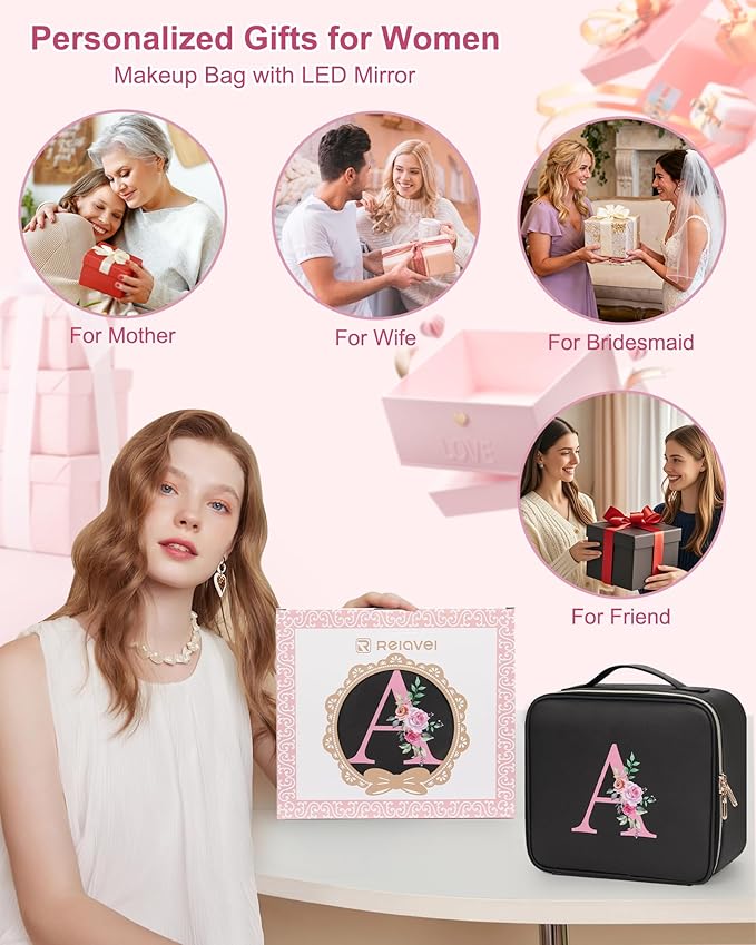 Relavel Initial Makeup Bag - Image 2