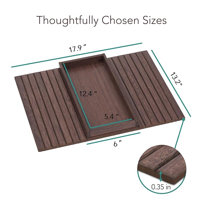 DETOR Couch Arm Tray with Spacious 12.4" x 5.4" Storage Box, Enhanced Non-Slip - Image 7