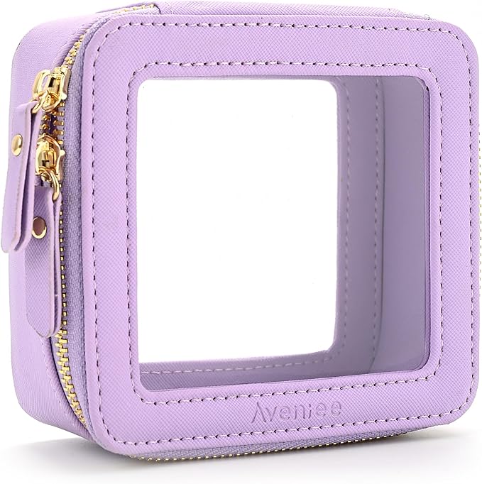 Aveniee Mini Clear Makeup Bag, Small Cosmetic Bags Travel Toiletry Pouch by Aveniee