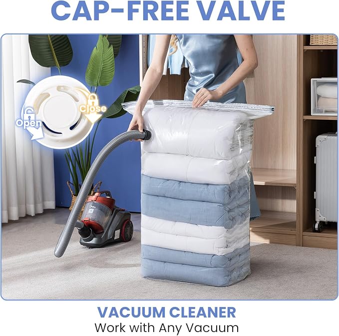 6 Pack Vacuum Storage Bags, Jumbo Cube 31x40x15 Inch, Extra Large Vacuum Seal - Image 4