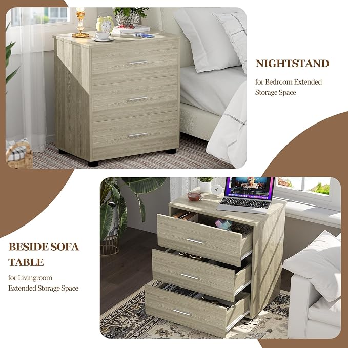 Aheaplus Closet Drawers Set of 2, Wood Closet Organizers and Storage - Image 6