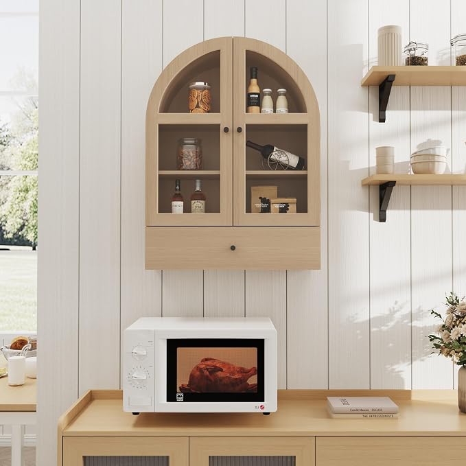 BLANKSPACE Bathroom Curved Wall Cabinet - Image 4