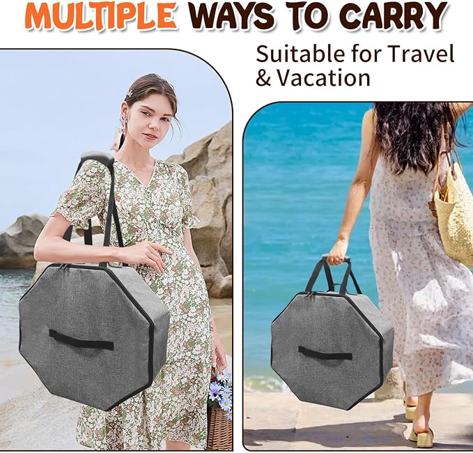 Boczif Hat Storage Box for Women and Men, Hat Storage bag for Travel Collapsible - Image 4