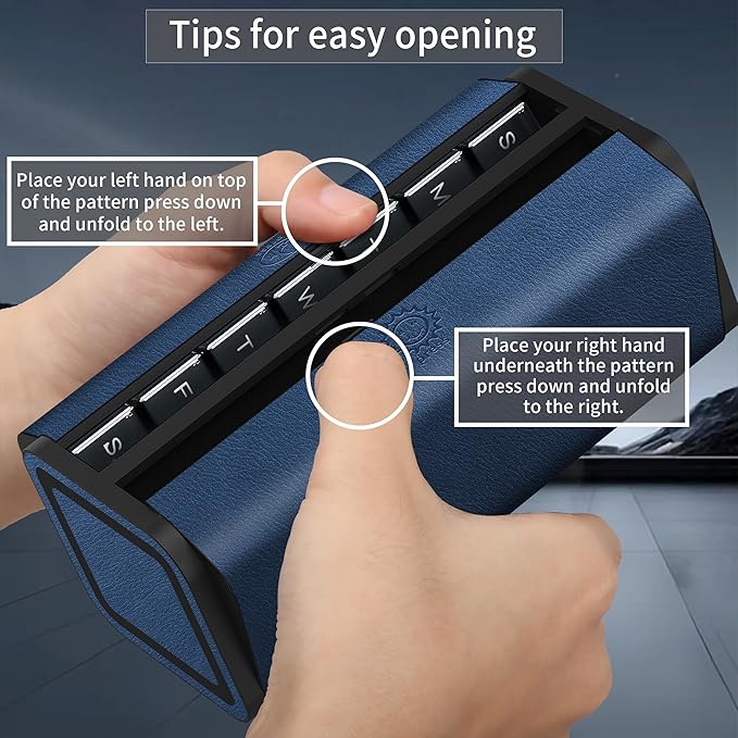 Pill Organizer 2 Times a Day, Am Pm Twice Daily Pill Case, Detachable Large - Image 4