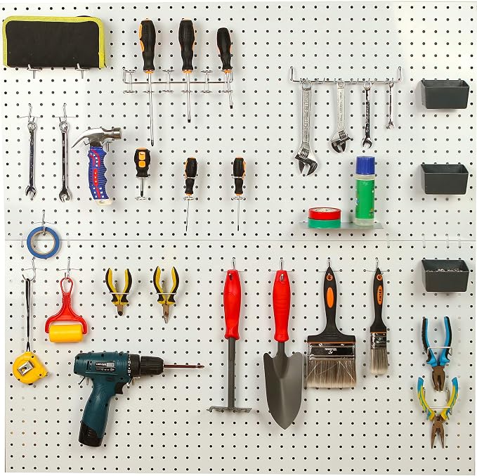 Pegboard Hooks with Bins, Peg Locks, - Image 6