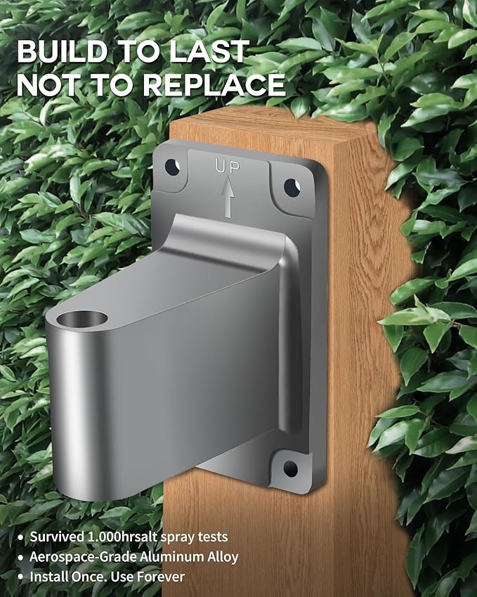 GLAHODEN Retractable Garden Hose Reel 5/8 in x 100 ft Metal Bracket, 2025 - Image 3