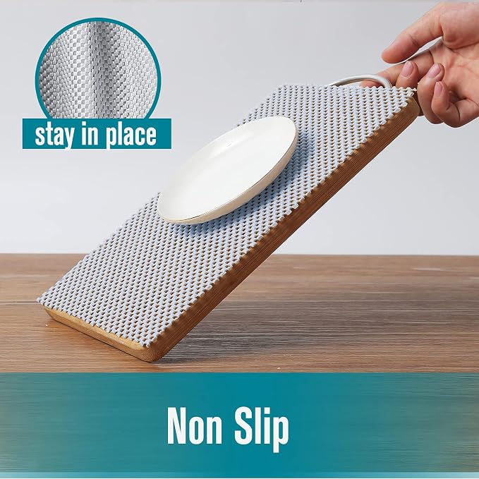 Drawer Shelf and Cabinet Liner, Thick Strong Grip, Non-Adhesive Liners Protect - Image 4