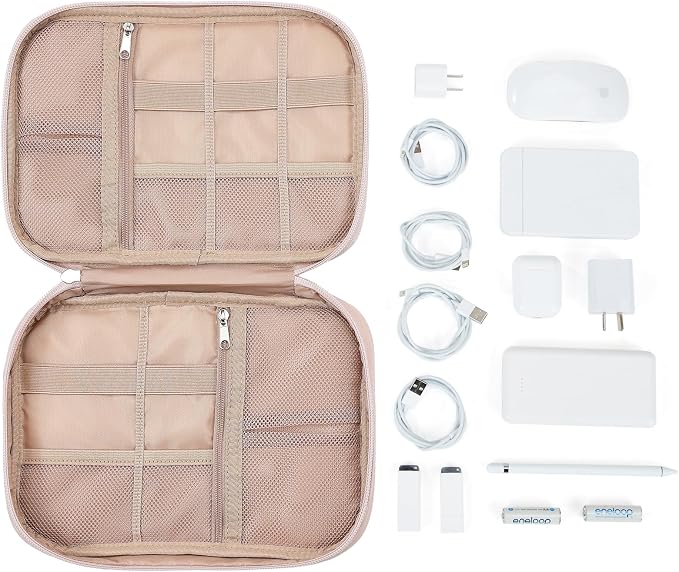 NISHEL Travel Cord Organizer Case, Tech Electronic Bag, Essentials - Image 5