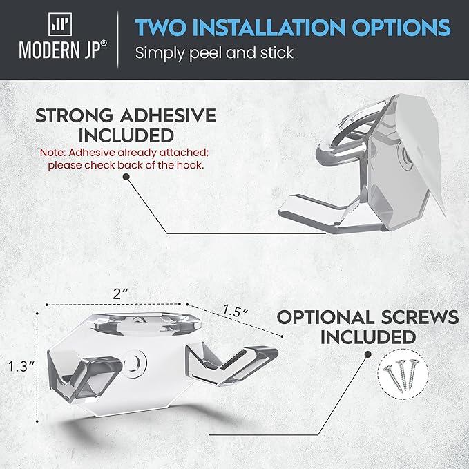 Modern JP Adhesive Hat Hooks for Wall - Image 3