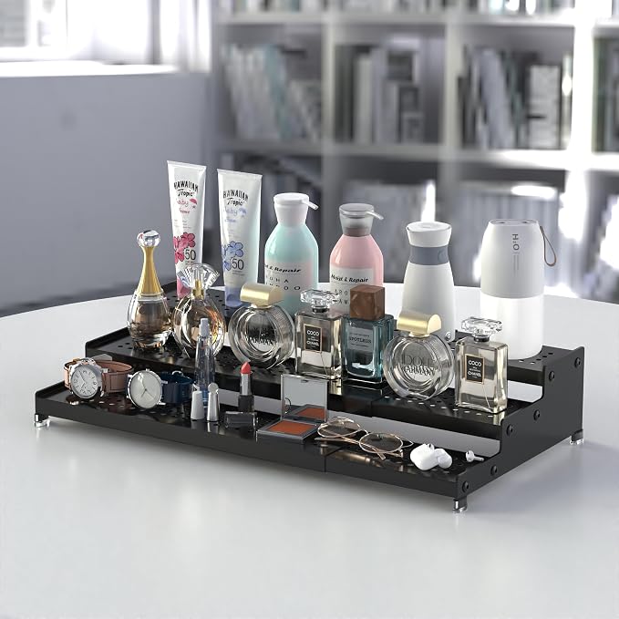 Metal Spice Rack Organizer for Cabinet, 3 Tier Expandable Spice Storage Shelf - Image 4