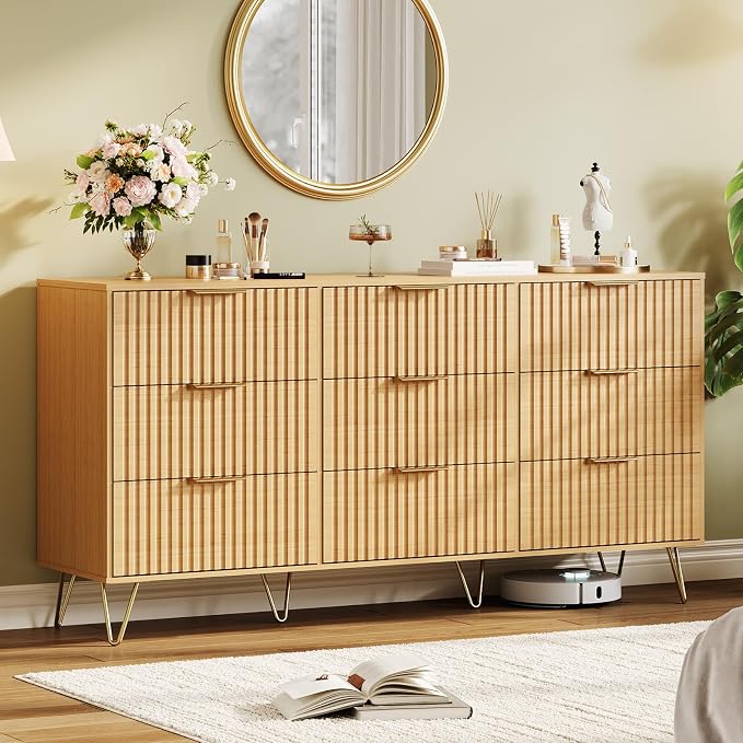 Garvee Fluted Dresser for Bedroom by Garvee