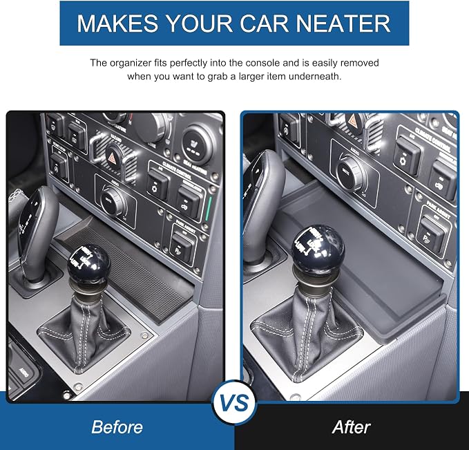 Gear Shift Center Console Front Tray Organizer Compatible - Image 2