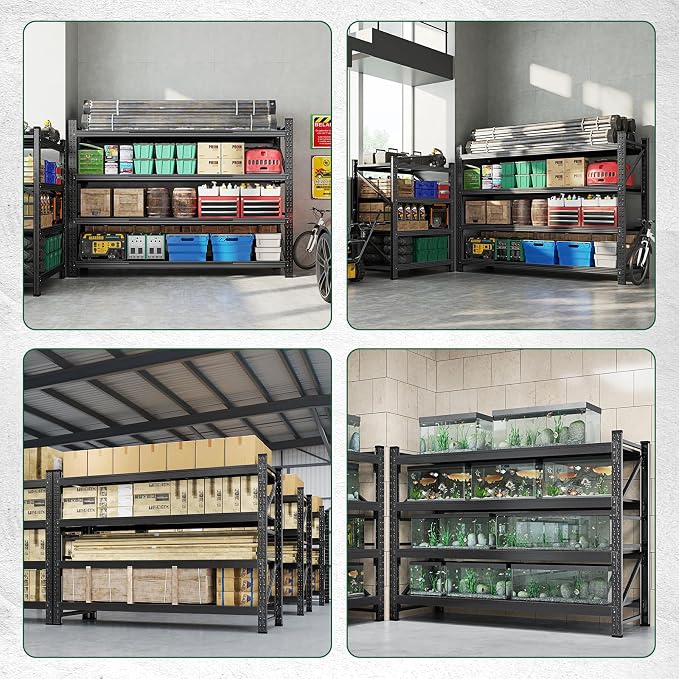 Letaya 4000LBS Storage Shelves Heavy Duty, 4 Tier Adjustable Utility Rack Shelf - Image 6
