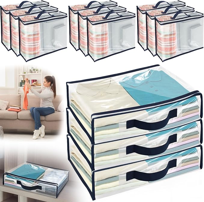 12 Pack Clear Storage Bags - Image 9