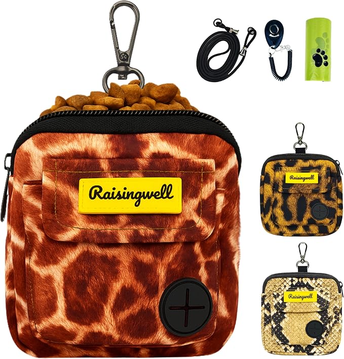Dog Treat Pouch for Pet Walking and Training by Raisingwell