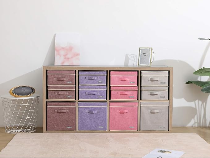 YueYue Foldable Fabric Closet Organizer Bins Box Storage - Image 4