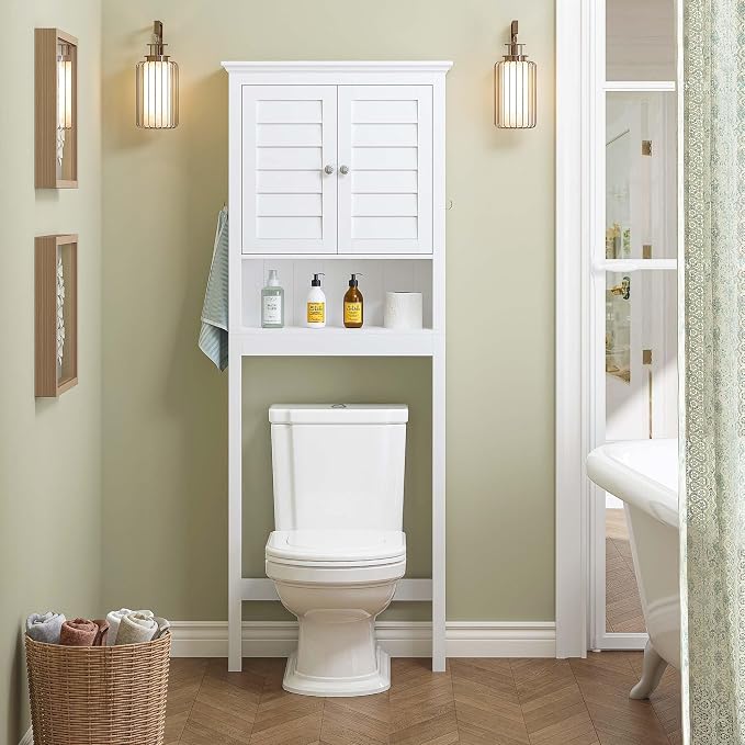Spirich Over The Toilet Storage Cabinet, Space-Saving Above Toilet Bathroom - Image 6