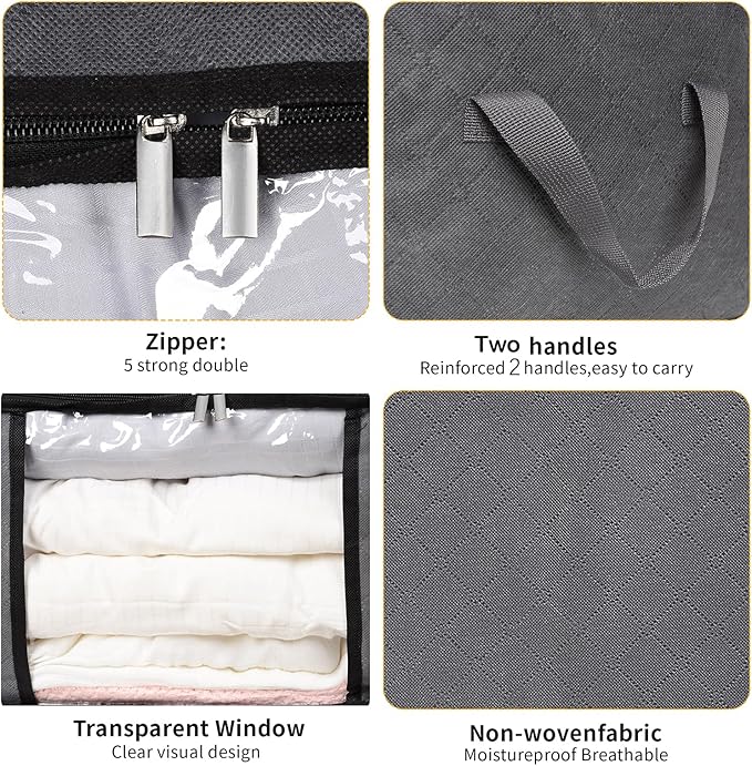 3 Pack Clothes Storage Bags - Image 4
