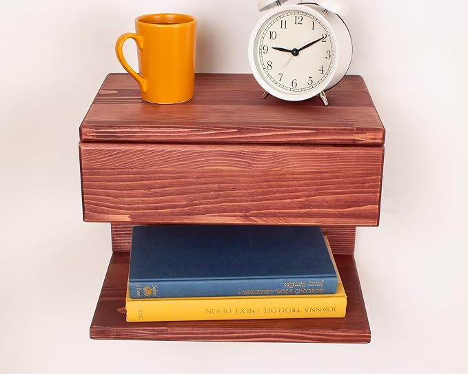 Floating Nightstand Side Accent or End Table - Image 4