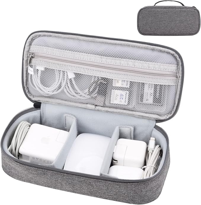 Tech Organizer Travel Case, Electronics Carrying Pouch Bag by Yundoor