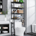 Over-The-Toilet Storage Rack, 4-Tier Bathroom Organizer Shelf Over Toilet by Unknown
