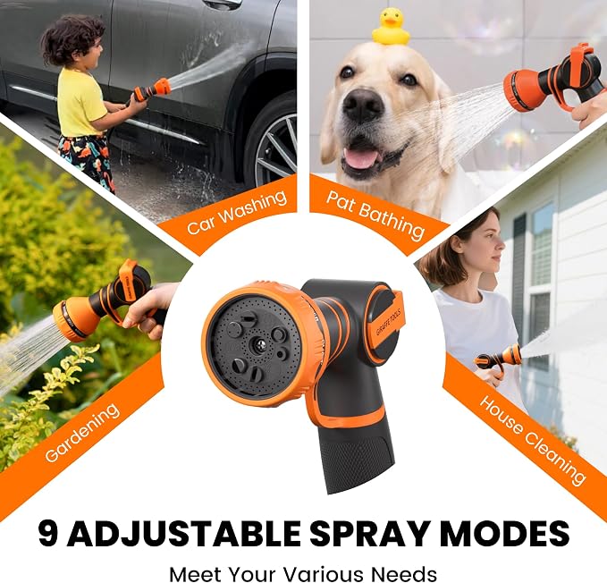 Giraffe Tools AW30 Wall Mounted 1/2" x 100 ft Garden Hose Reel, Retractable - Image 8