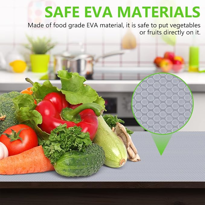 Shelf Liners for Kitchen Cabinets Refrigerator Liners Waterproof Kitchen - Image 5
