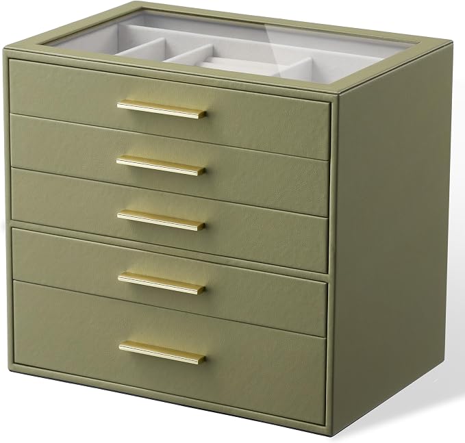 Jewelry Box Organizer Case for Women: 5-Layer Jewelry Storage Case - Image 9