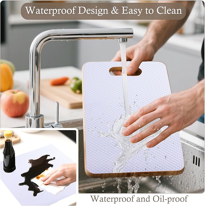 Cabinet Shelf Liner 24 Inch Wide X 20 Ft Non-Slip Kitchen Drawer Liners - Image 2