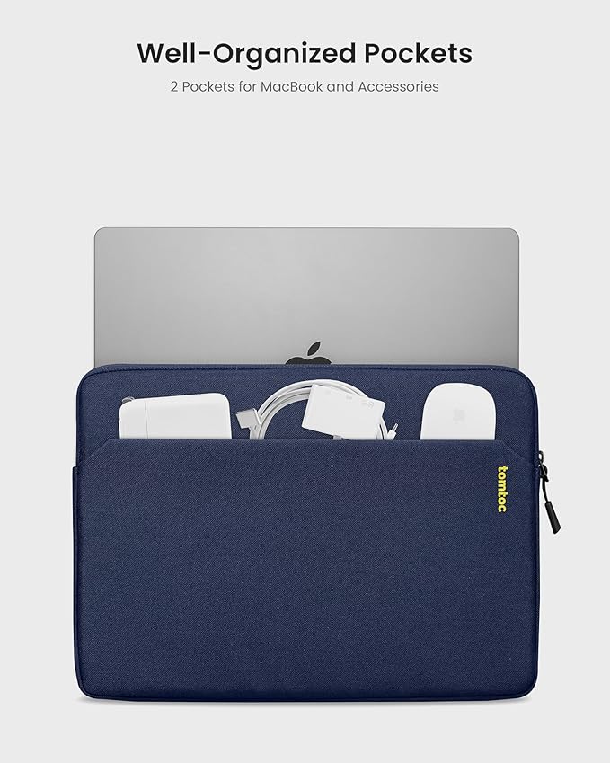 tomtoc Slim Laptop Sleeve Case for 13-inch New MacBook Air M4/A3420 M3/A3113 - Image 3