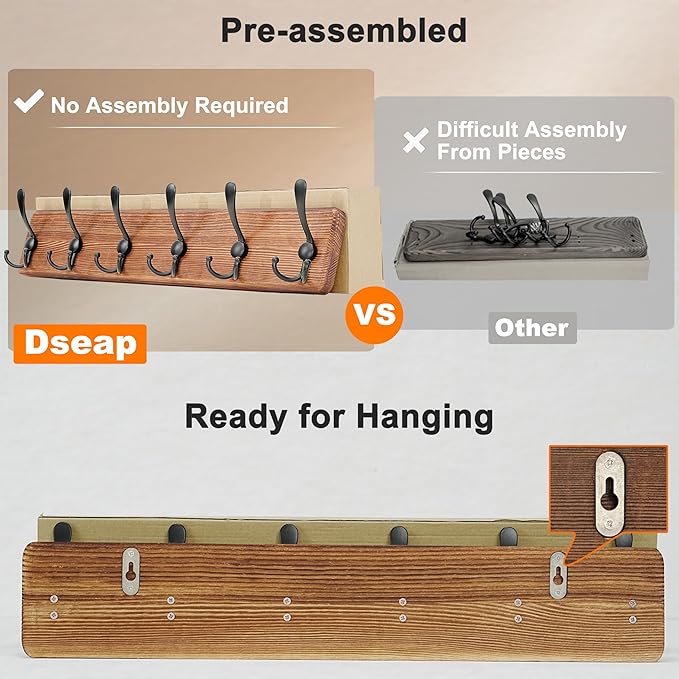 Dseap Coat Rack Wall Mounted - Image 4