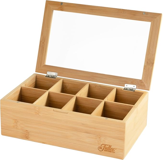 Fuller Bamboo Tea Box Organizer - Image 2