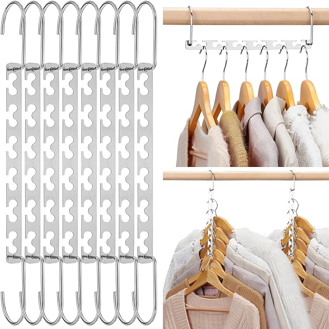 HOUSE DAY 10.5 Inch Closet Space Saving Wardrobe Clothing Magic Hangers by HOUSEDAY