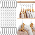 HOUSE DAY Space Saving Hangers for Clothes 12 Pack, Heavy Duty Hanger Organizer by HOUSEDAY