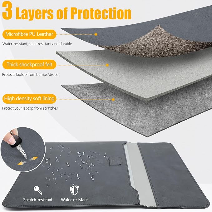 HYZUO 15-16 Inch Laptop Sleeve Case - Image 3