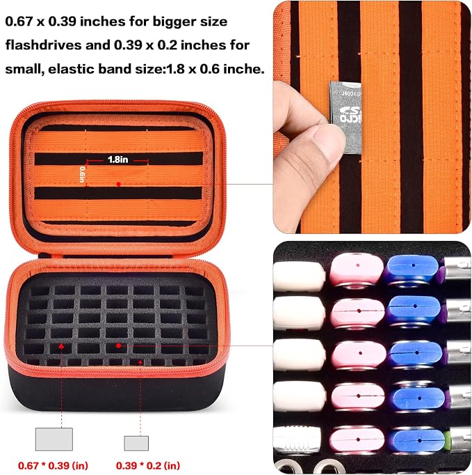 Comecase USB Flash Drive Case, Thumb Drive, Memory Card SD SDXC SDHC Card - Image 2