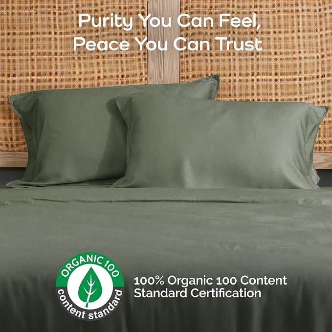 Pillow Cases Queen Size Set of 2 Pillowcases 100% Viscose from Bamboo Cooling - Image 2