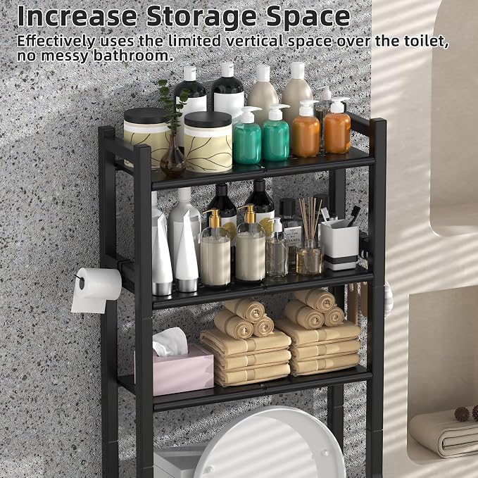 3 Tier Over The Toilet Storage Rack - Image 7