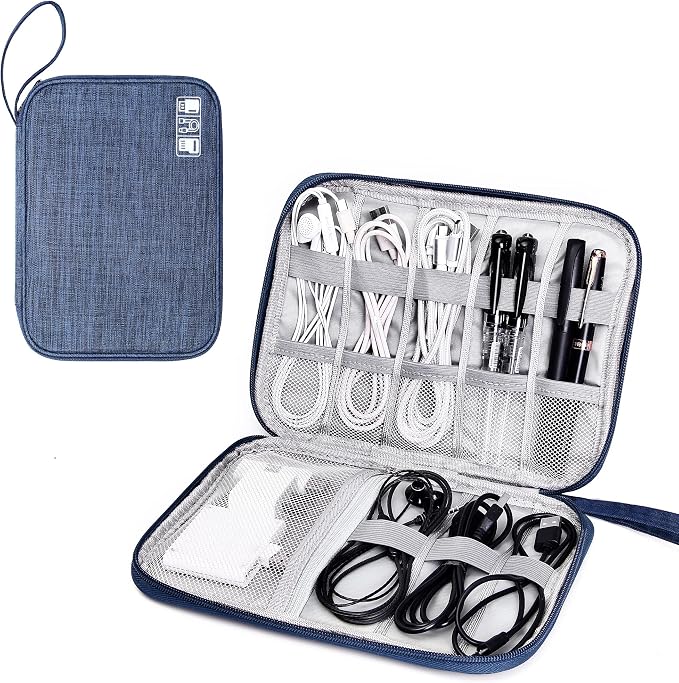 SELLYFELLY Travel Electronics Organizer Portable Cable Organizer Bag by SELLYFELLY