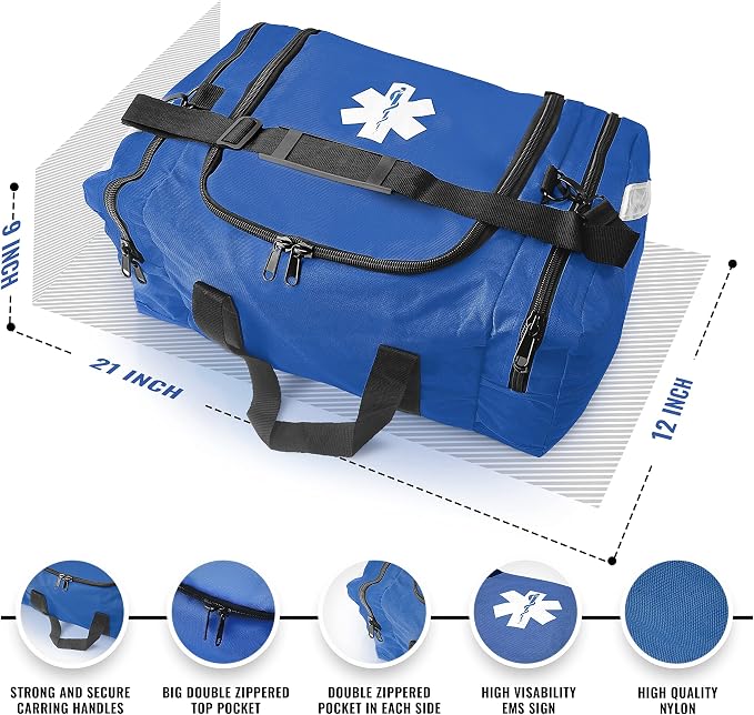 ASA TECHMED Large EMT First Responder Trauma Medical Bag Empty - Image 2