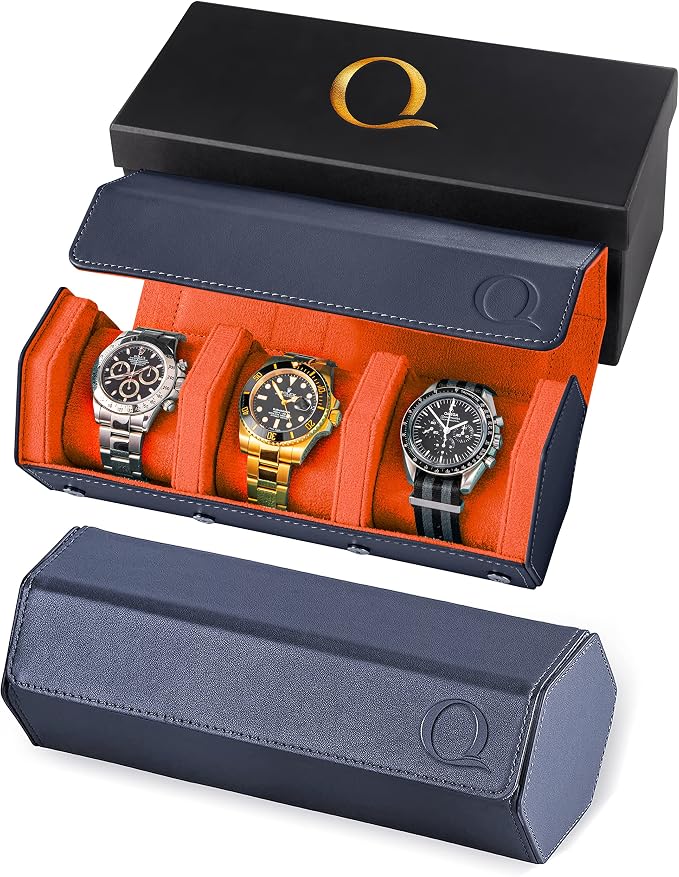 QWATCHBANDS Napa Leather Watch Rolls by QWatch